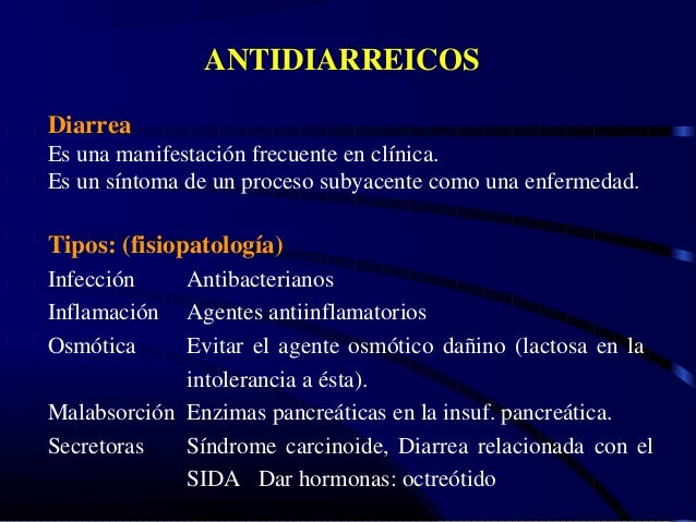 farmacos antidiarreicos
